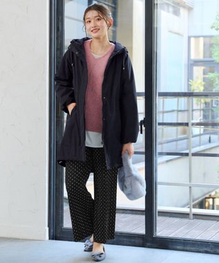 Tiaclasse 【安田美沙子さん着用・新色追加】ウォーマル中綿フーデッドコート ネイビー