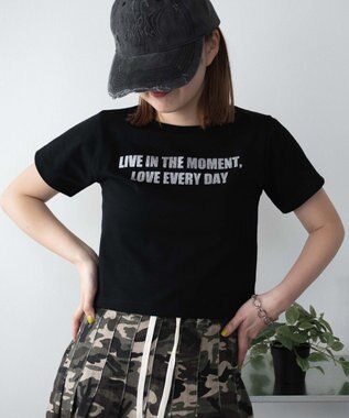 WEGO ロゴラメちびT ブラック