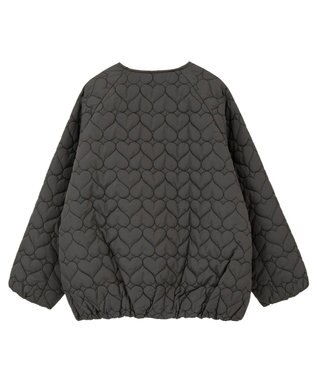 Green Parks ・ｓｗｉｎｇ　ｂｙ　ハートキルトコクーンブルゾン Charcoal Gray