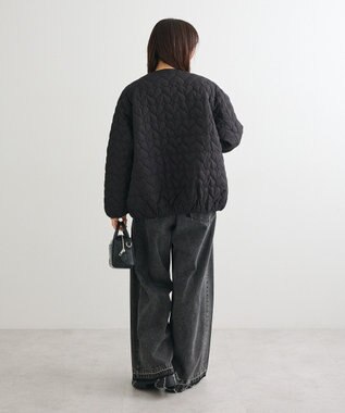 Green Parks ・ｓｗｉｎｇ　ｂｙ　ハートキルトコクーンブルゾン Black