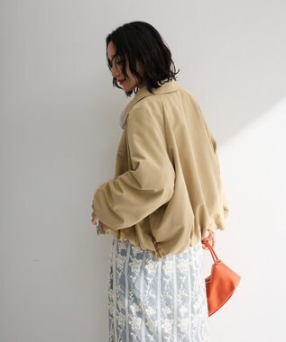 Green Parks 衿付きバルーンブルゾン Beige