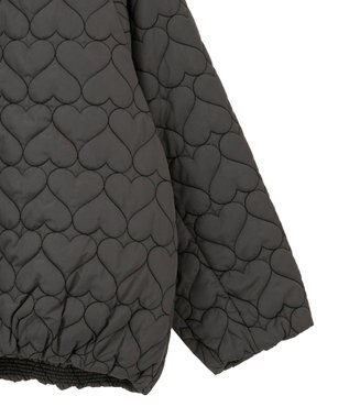 Green Parks ・ｓｗｉｎｇ　ｂｙ　ハートキルトコクーンブルゾン Charcoal Gray