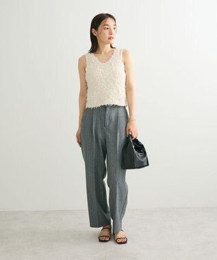 Green Parks ・ｓｗｉｎｇ　ｂｙ　２ｗａｙチュールヤーンベスト Ivory