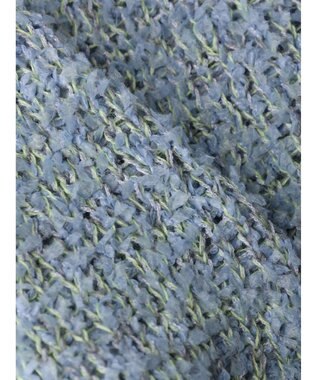 YECCA VECCA レースアップリボンヤーンニット Blue