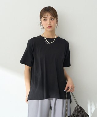 earth music&ecology バックプリーツドッキングチュニック Black