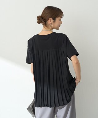 earth music&ecology バックプリーツドッキングチュニック Black