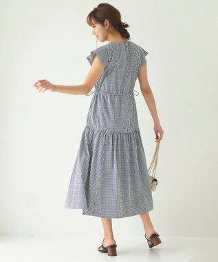 Feroux 【洗える】ドロストデザイン ワンピース ホワイト系1