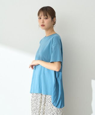 earth music&ecology バックプリーツドッキングチュニック Blue