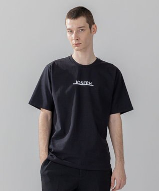 JOSEPH HOMME 【WEB・一部店舗限定】 ライトダブルジャージーロゴプリント　半袖Tシャツ ブラック系