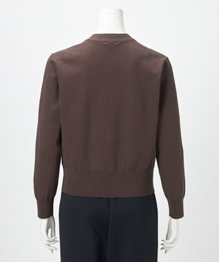 23区 S 【R(アール)】アイスニット Vネック カーディガン ダークブラウン系