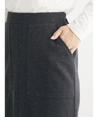 Green Parks 圧縮ポンチＩラインスカート Dark Gray