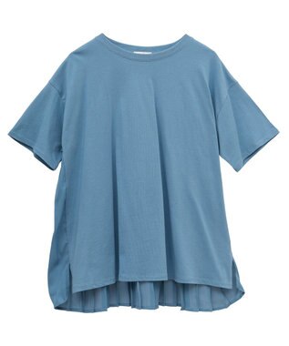 earth music&ecology バックプリーツドッキングチュニック Blue