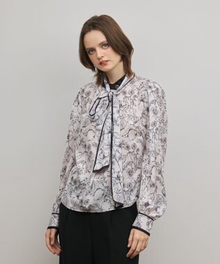 GRACE CONTINENTAL フルーツフラワープリントトップ