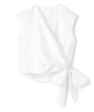 BEIGE，  HYDRANGEA / カシュクールブラウス White