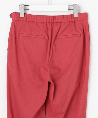 J.PRESS LADIES L 【WEB限定カラーあり・人気素材・セットアップ対応】セルロースリネンストレッチ テーパード パンツ スカーレット系