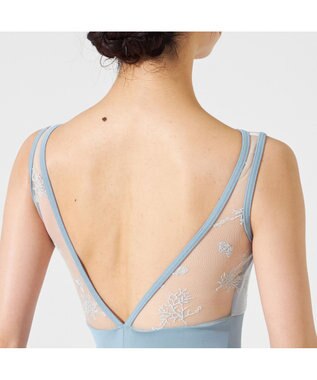 Chacott ノースリーブレオタード ターコイズブルー