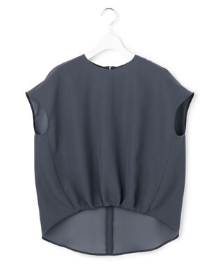 ICB 【先行予約】 FluidBackSatin フレンチスリーブブラウス