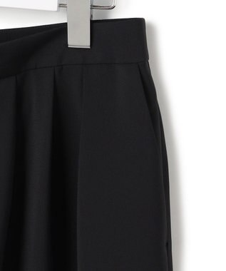 ICB 【先行予約】 ドレープツイル ボリュームワイドパンツ ブラック