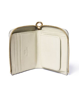 PELLE BORSA L字ファスナーミニ財布 Minato ミナト 3502 アイボリー