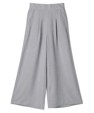 Green Parks ・ＥＬＥＮＣＡＲＥ　ＤＵＥ　リネンライクワイドパンツ Gray