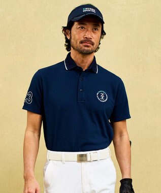 23区GOLF 【MEN】ナンバリングカノコ半袖ポロシャツ