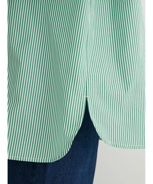 Green Parks ・ＥＬＥＮＣＡＲＥ　ＤＵＥ　パールボタンシャツチュニック Green