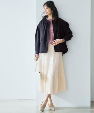 ANY SIS ケーブル ニット プルオーバー ピンク