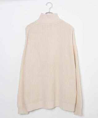 WEGO ルーズフィットハーフZIPプルオーバー ホワイトアイボリー