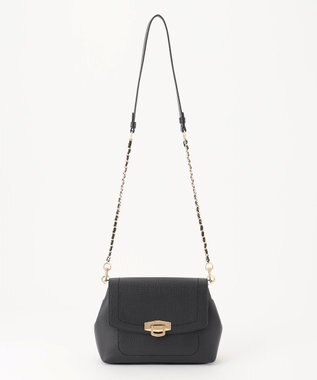 ANY SIS 【2WAY】ラインステッチチェーンショルダー バッグ ブラック