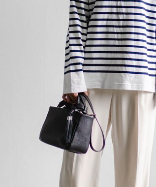 Atelier nuu 日本製 タッセルレザー loop ミニボストン ブラック