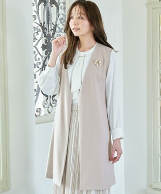 ANY サークルパールブローチ ゴールド