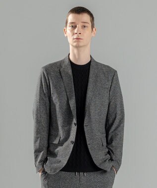 JOSEPH HOMME 新型・新柄【洗える/ストレッチ/シワになりにくい/セットアップ対応可】クールドッツストレッチ 　ジャケット グレー系3