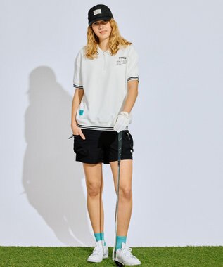 PW CIRCULUS 【手洗い洗濯可 / 通気性抜群】 【UNISEX】【スピンドルで調整可能】ジェットキャップ  ゴルフ ブラック系