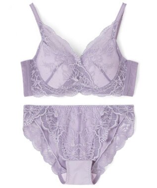 San-ai Resort（三愛水着楽園） 【フラワーレース】カシュクール脇高ブラセット 【northerly】 パープル