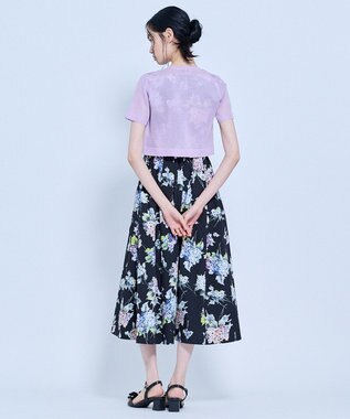 TOCCA 【星風まどかさん着用】SHEER JEWEL KNIT シアーニットカーディガン ライラック系