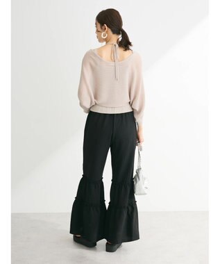 Green Parks ・swing by SET2点ニットボレロ&ニットキャミ Gray Beige