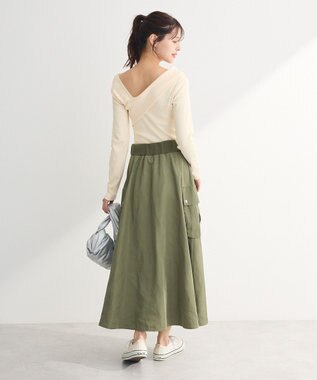 Green Parks ・ｓｗｉｎｇ　ｂｙ　クロスネックプルオーバー Ivory