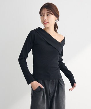 Green Parks ・ｓｗｉｎｇ　ｂｙ　クロスネックプルオーバー Black