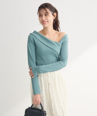 Green Parks ・ｓｗｉｎｇ　ｂｙ　クロスネックプルオーバー Green