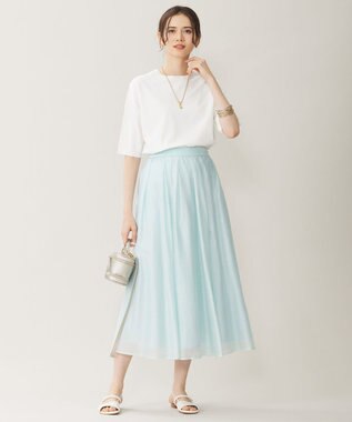 自由区 L 【接触冷感・UVカット・WEB限定カラーあり】クレープストレッチプルオーバー ニット オフホワイト