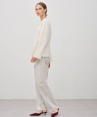 uncrave 【upper hights×uncrave】THE NIECE ストレートデニムパンツ ホワイトスモーク