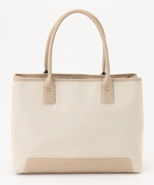  【PC・A4サイズ収納可】ステッチラインキャンバストート