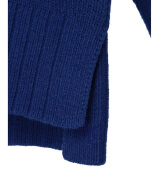 earth music&ecology ウォッシャブル脇スリットクルーネックプルオーバー Blue