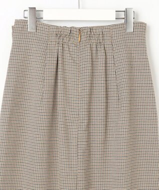 Feroux 【洗える】バックルデザイン タイトスカート グレー系