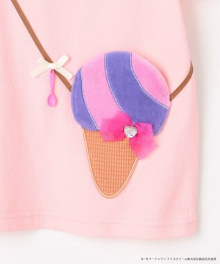 ANY KIDS 【any FAM×サーティワン アイスクリーム】フレーバー ポシェットTシャツ ピンク（コットンキャンディ）