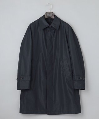 GOTAIRIKU メランジシャンブレー ステンカラーコート グレー系