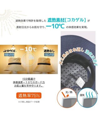 ATRENA 体感-10℃コカゲル ロングケープアドベンチャー ネイビー