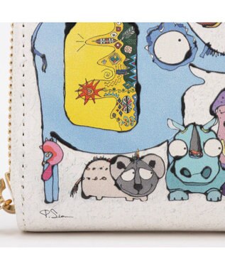 UNBILLION ペルケ perche × 髙嶋シオンコラボ ・ジャバラカードアートウォレット アイボリー