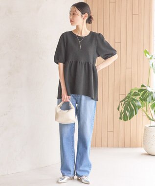 AMERICAN HOLIC フクレジャガードティアードプルオーバー Black