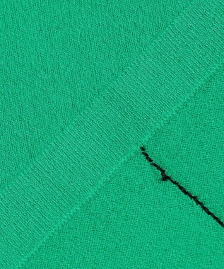 ICB 【洗える】VIS/NYハイゲージ 半袖プルオーバー コバルトグリーン系